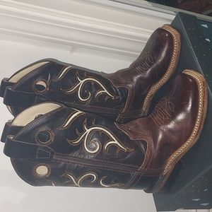 Old West square toe boys boots